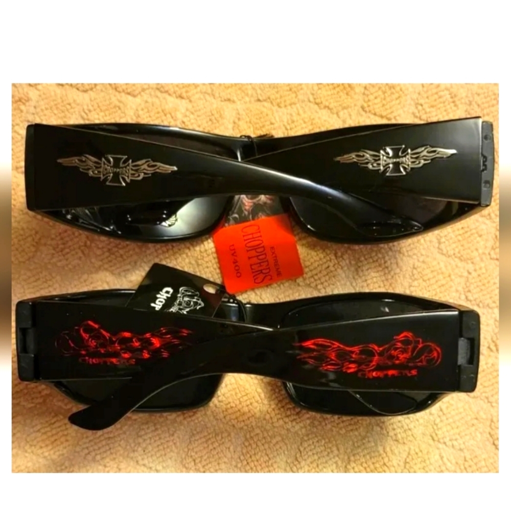 2 pair Biker/ Harley style Eyewear Sunglasses unisex